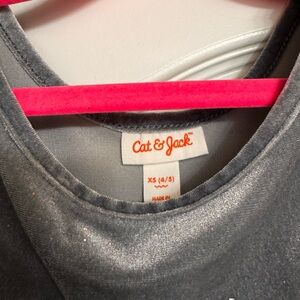 Cat & Jack Girls' Gray Sparkle Tulle dress - XS